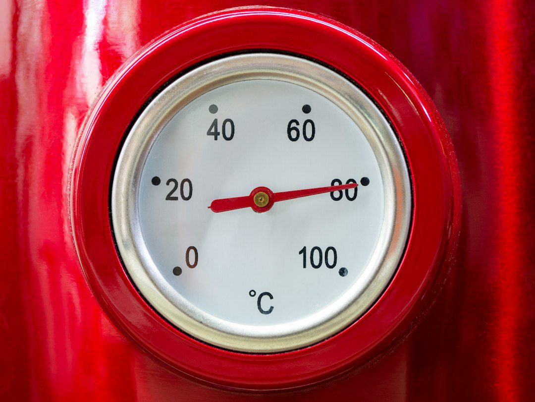Close-up of a thermometer, a handy tool for checking your real oven temperature